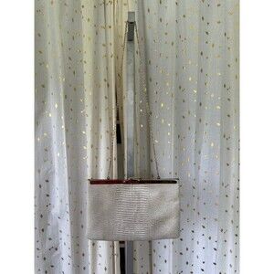 Etra Vintage 1960 Genuine Snakeskin Pattern Leather Expand Envelop Clutch Purse